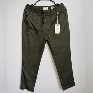 NEW L.T.J Letter to Juliet Olive Green Jogger Pants Size M